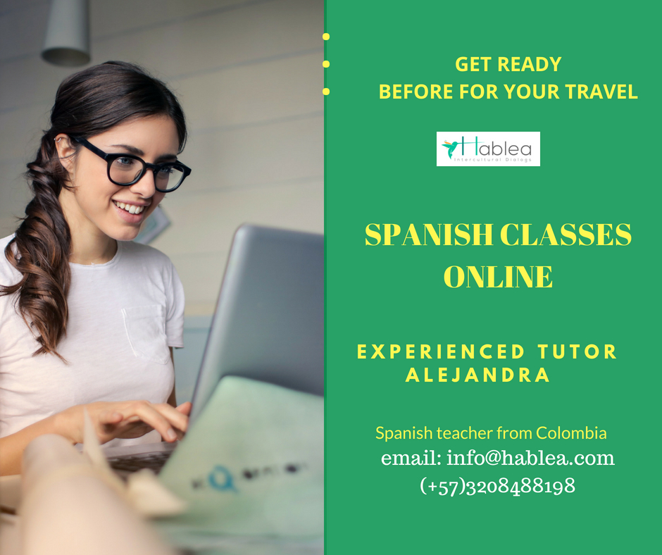 Online classes flyer FB - Hablea : Hablea